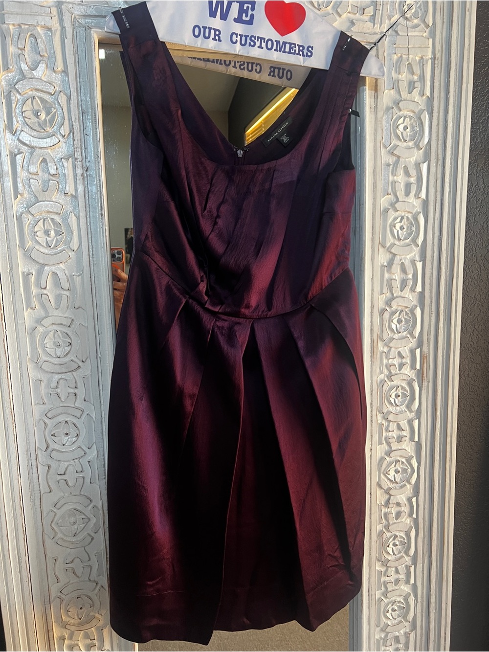 Banana Republic Deep Plum Midi Dress